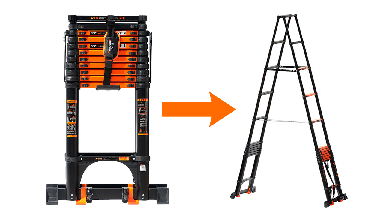Раздвигание лестницы Раздвигание лестницы