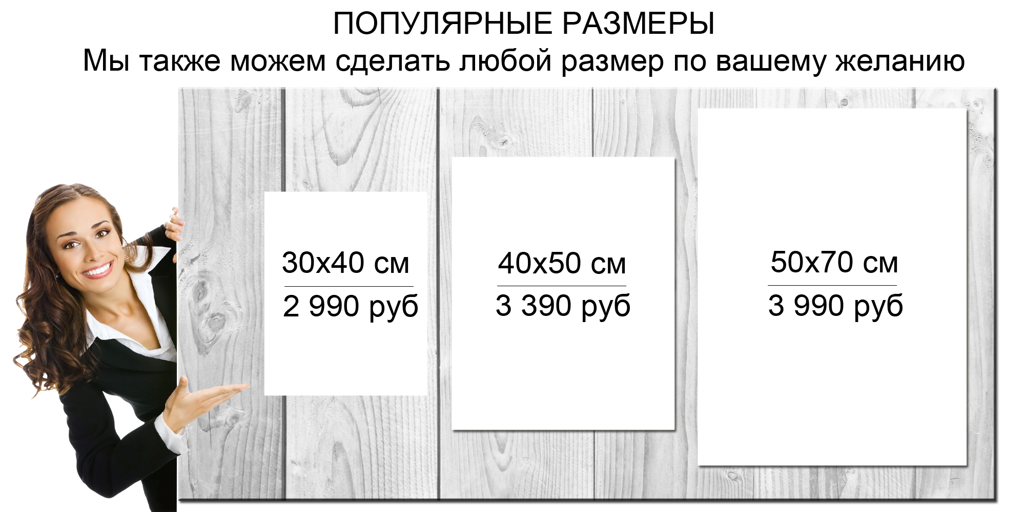 Самые востребованные размеры картин