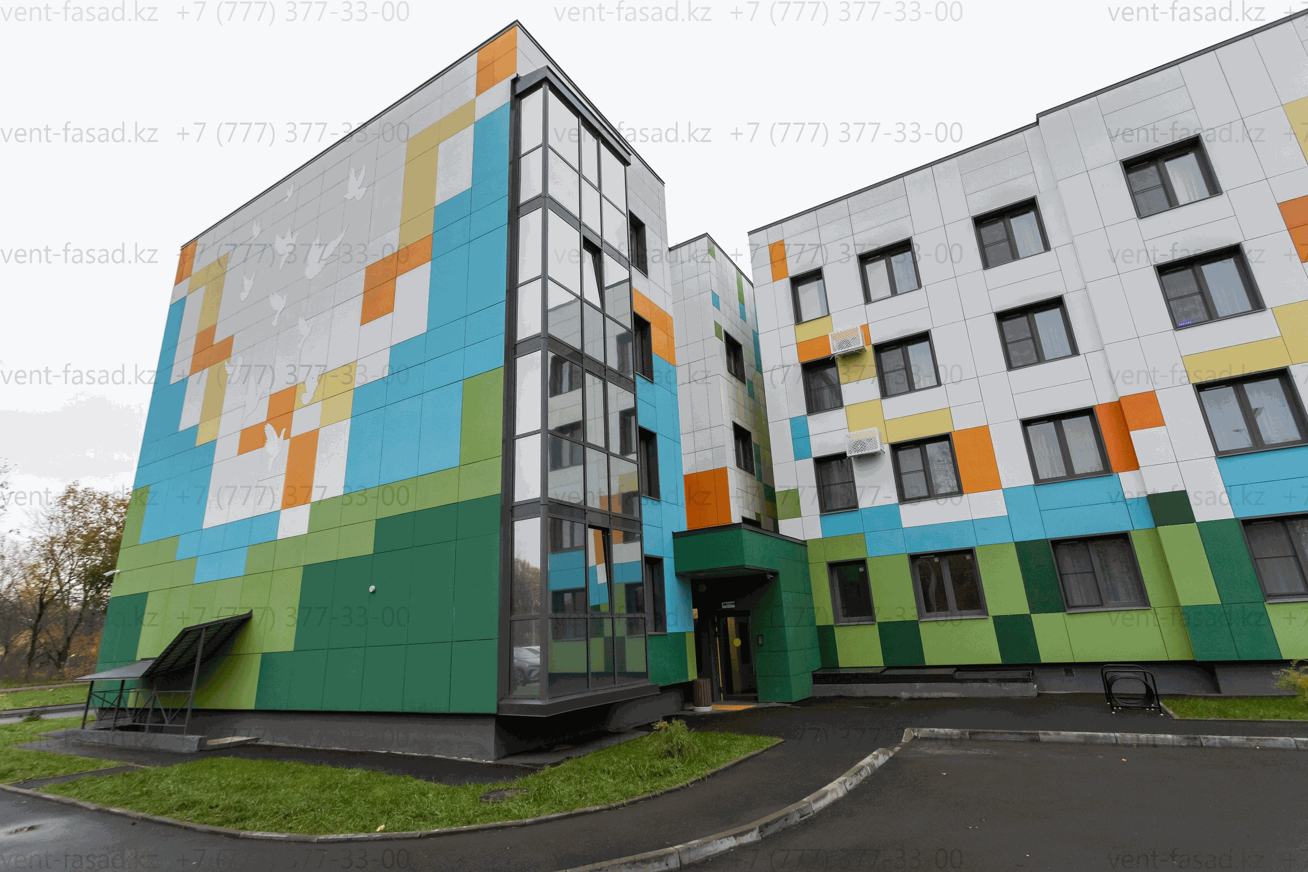 Алюминиевые кронштейны и направляющие подсистемы REVENTAL для вентфасада с фиброцементными панелями