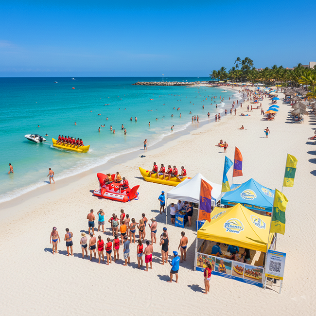 Водный банан аттракцион