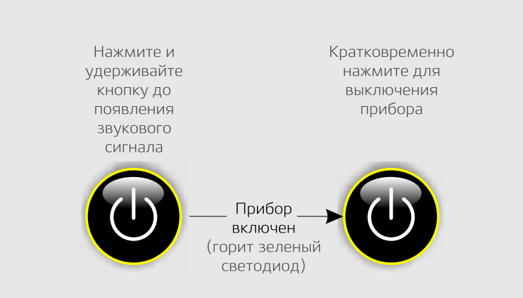 Выключение металлодетектора Выключение металлодетектора
