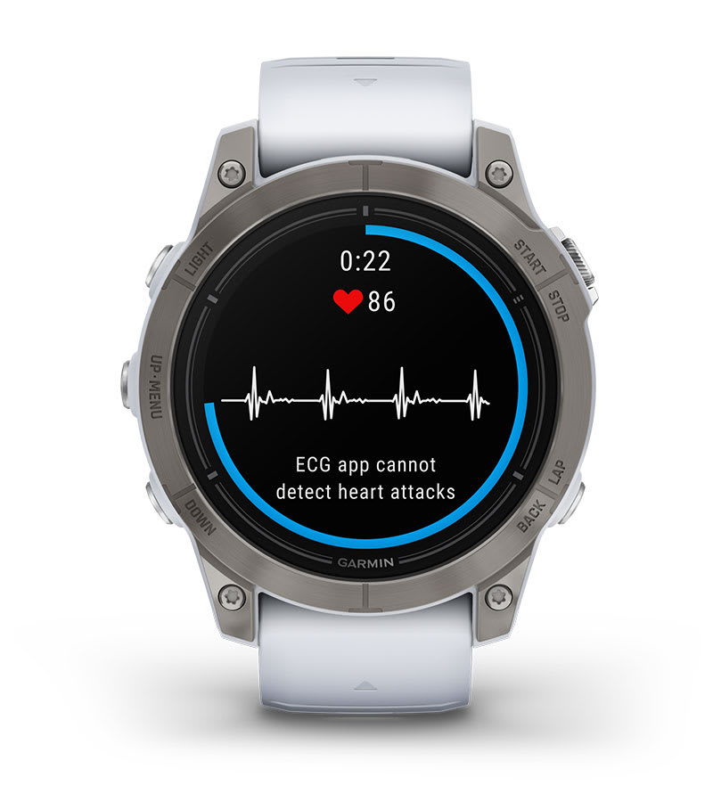 Умные часы Garmin Epix Pro (Gen 2) Standard Edition 47 mm Slate Grey, титановый угольно-серый, DLC, черный силиконовый ремешок: ПРИЛОЖЕНИЕ GARMIN ECG