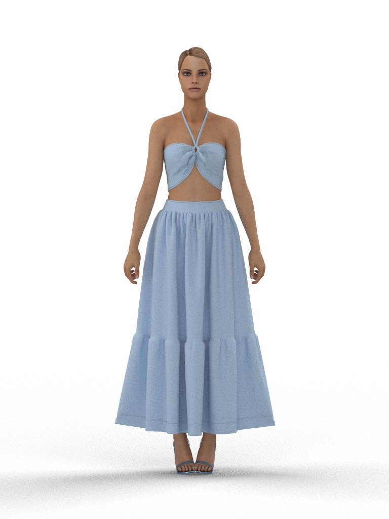 ❀ Малинка. Костюм льняной юбка макси с топом КCB-1016 ❀ Малинка. Костюм льняной юбка макси с топом КCB-1016