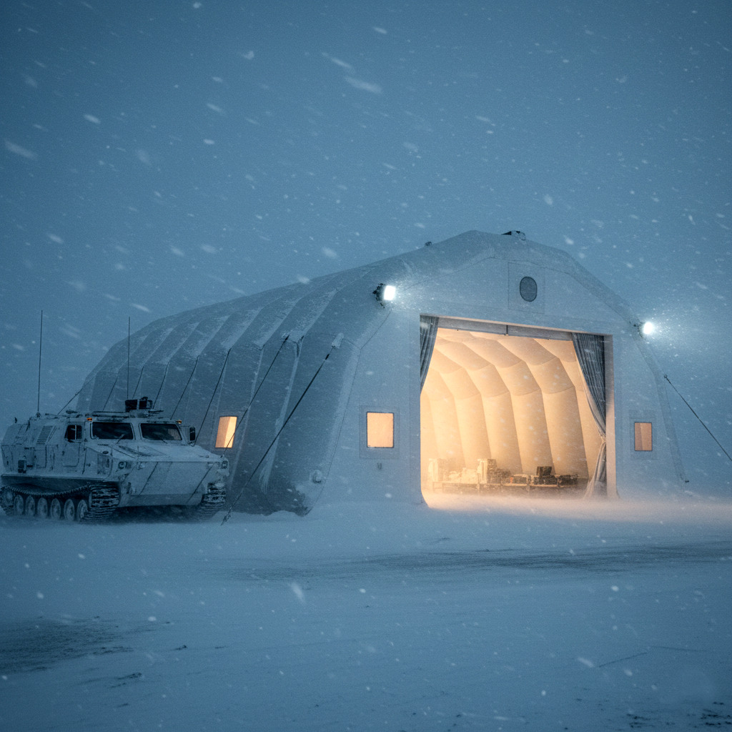 Пневмоангар в суровых арктических условиях