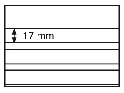 Планшет для марок Standard 148x105 мм, 3 полоски, черная основа, уп. 100 шт