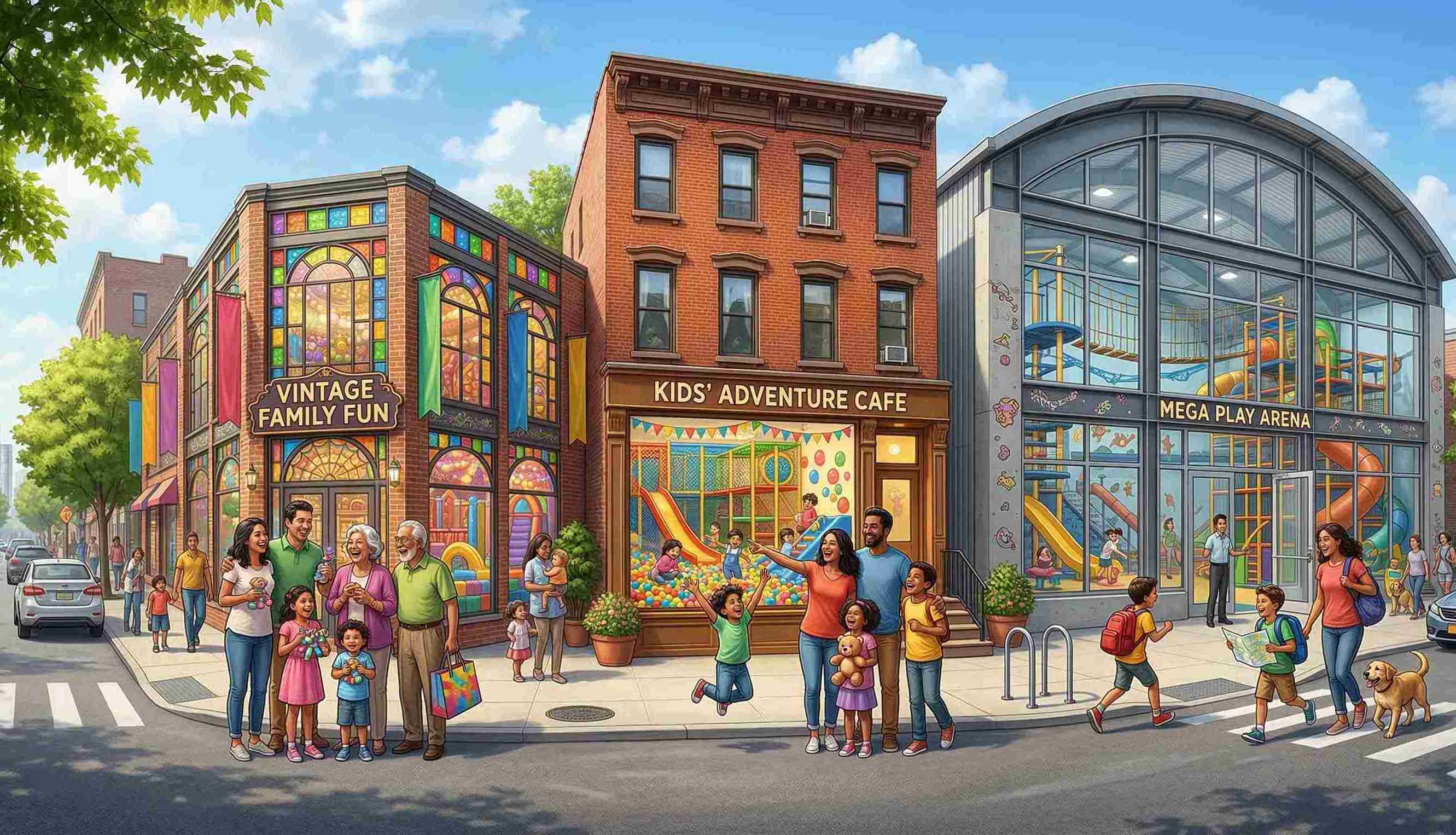 Три вида помещений для детского центра