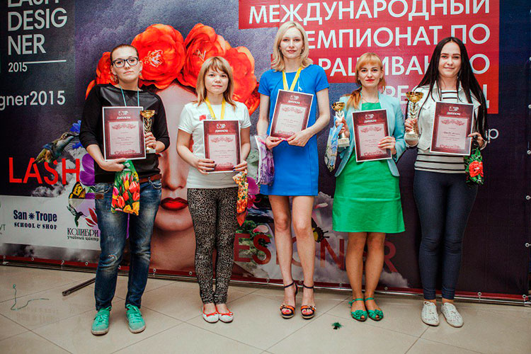 Виктория Довжик на международного чемпионата Lashdesigner 2015