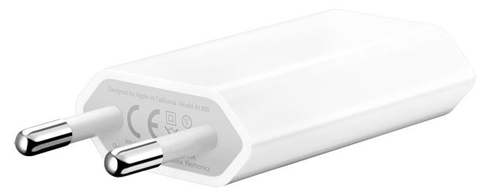 Apple USB Power Adapter MD813ZM/A - Адаптер питания мощностью 5 Вт, 1000 мАч.
