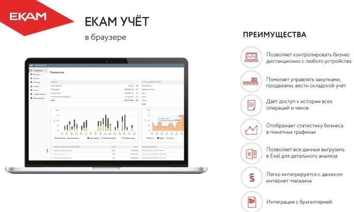 Программа складского учета ЕКАМ позволяет контролировать бизнес удаленно