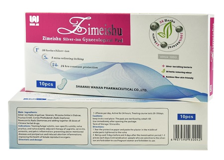 Zimeishu Womens silver-ion Gynecological Pad