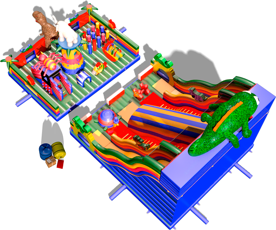 Батут сзади