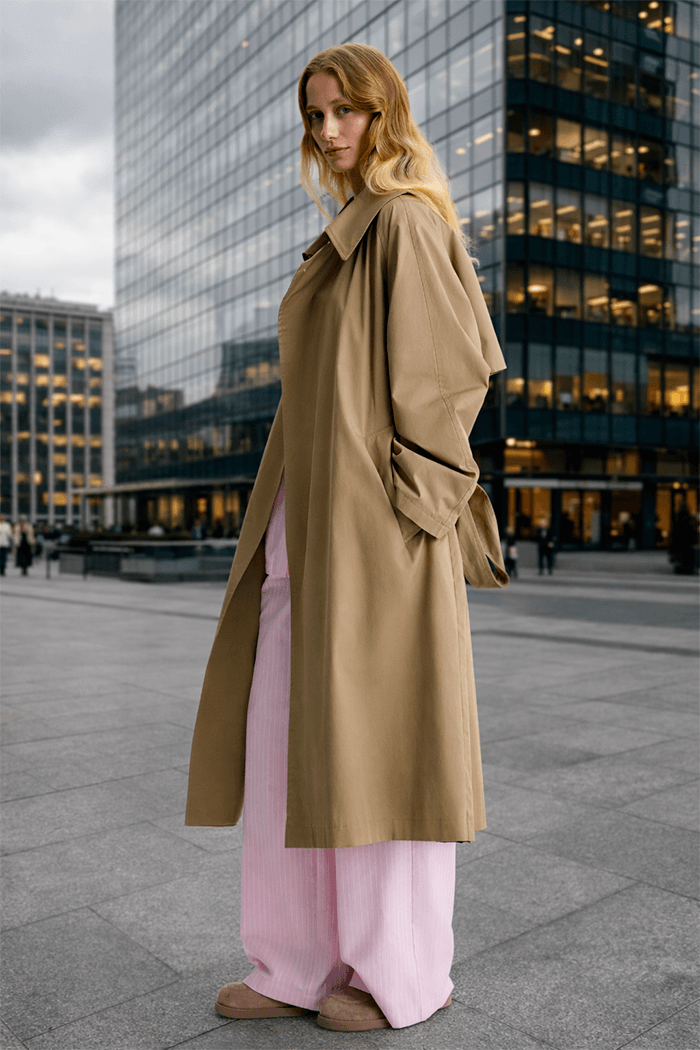 Тренч Наполеон хлопковый длинный Тренч Наполеон хлопковый длинный