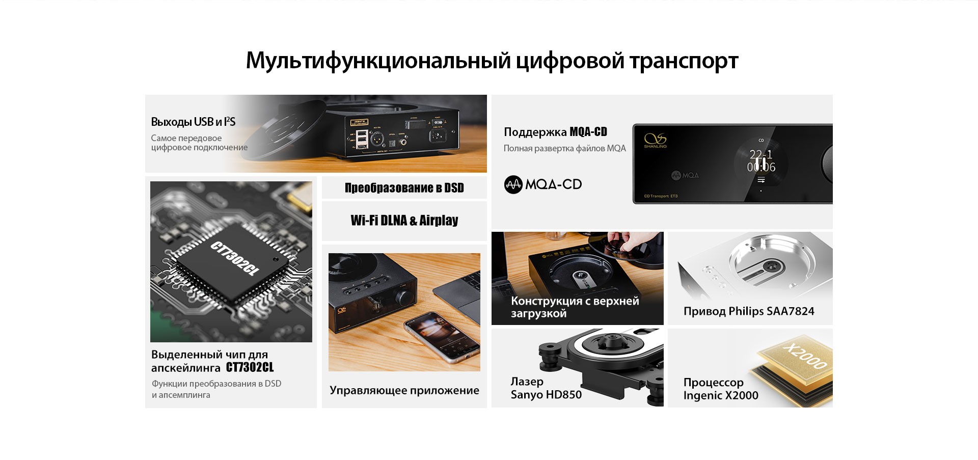 Shanling ET3 black, CD медиатранспорт всего за 99 000 руб | Shanling.ru