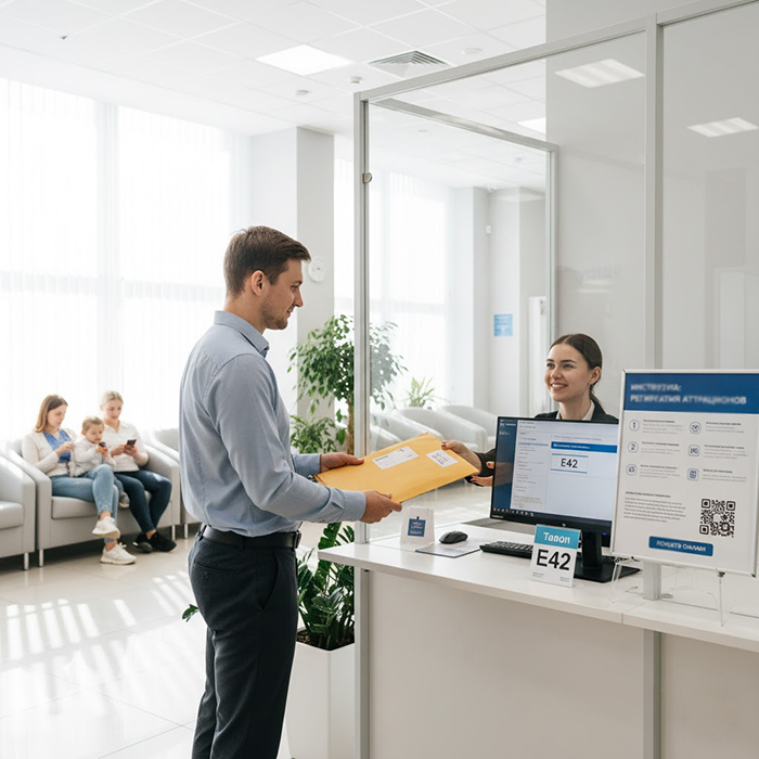 Регистрация в офисе