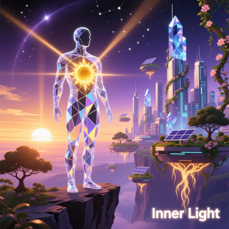<img src="inner-sun-meaning-of-life.jpg" alt="Surreal illustration of a human with an inner sun creating their own reality and meaning of life">