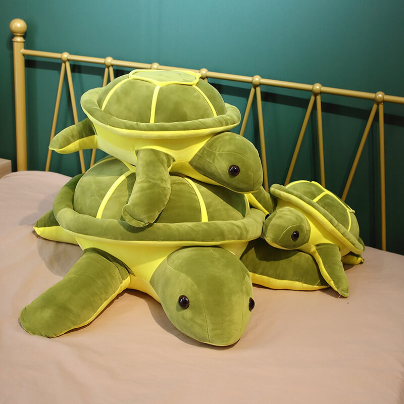 Черепаха Большеглазая красно-желтая 25 см, игрушка мягкая - АБВГДЕЙКА