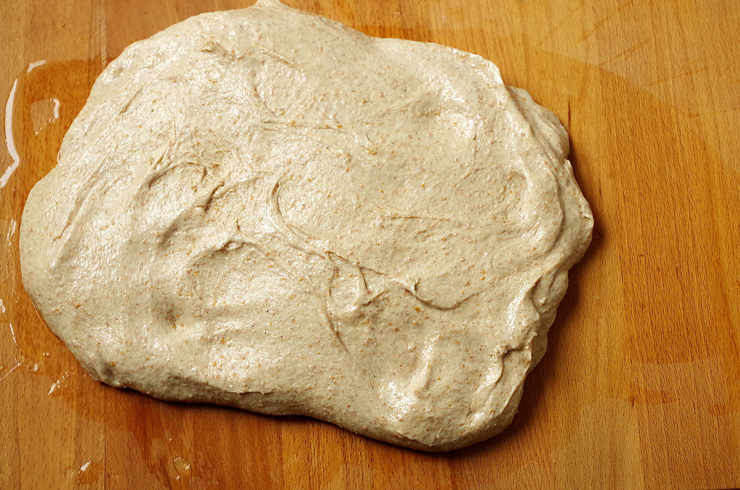 складывание теста конвертом в процессе брожения