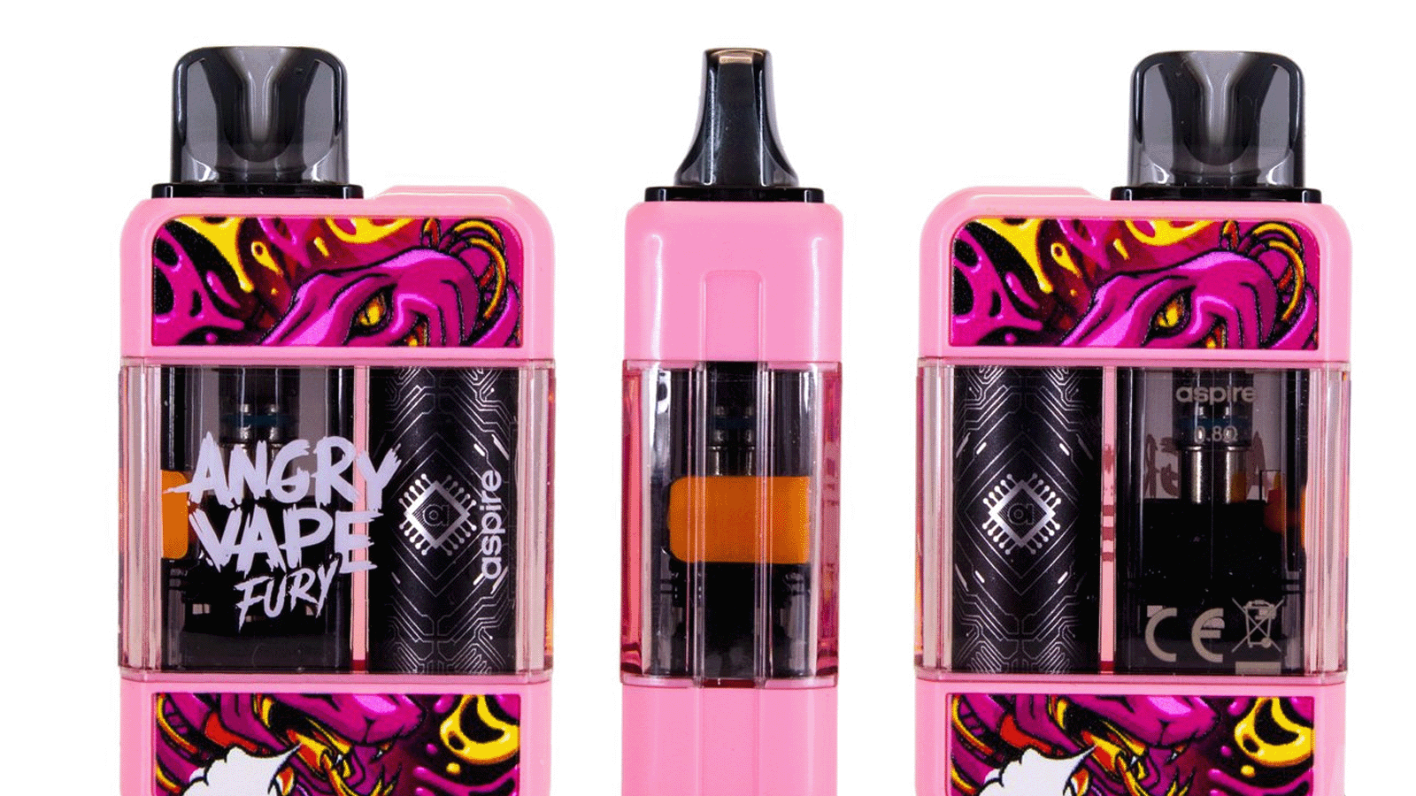 ассортимент Angry Vape - фруктовые, десертные и освежающие варианты