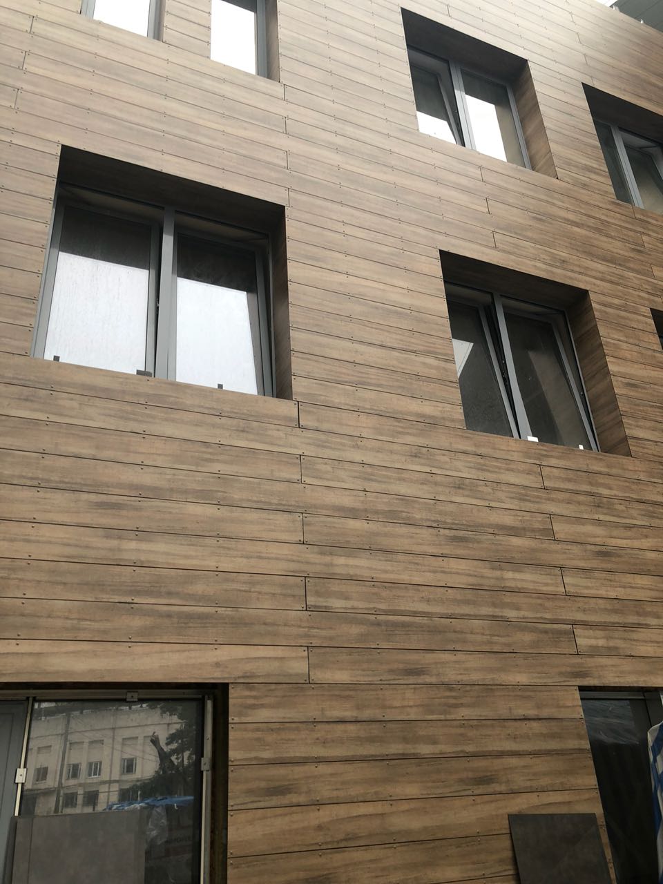 HPL-панели для отделки фасада частного дома в Алматы Казахстан