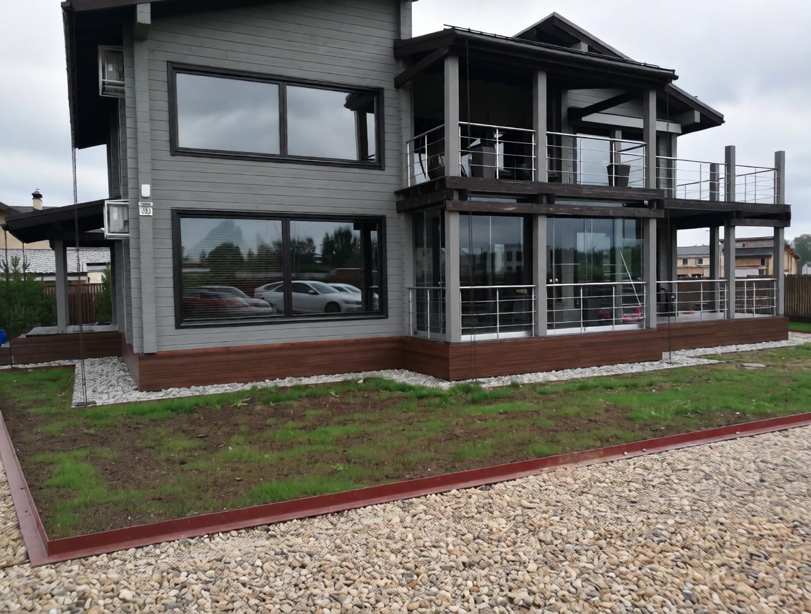 HPL-панели для отделки фасада частного дома в Алматы Казахстан