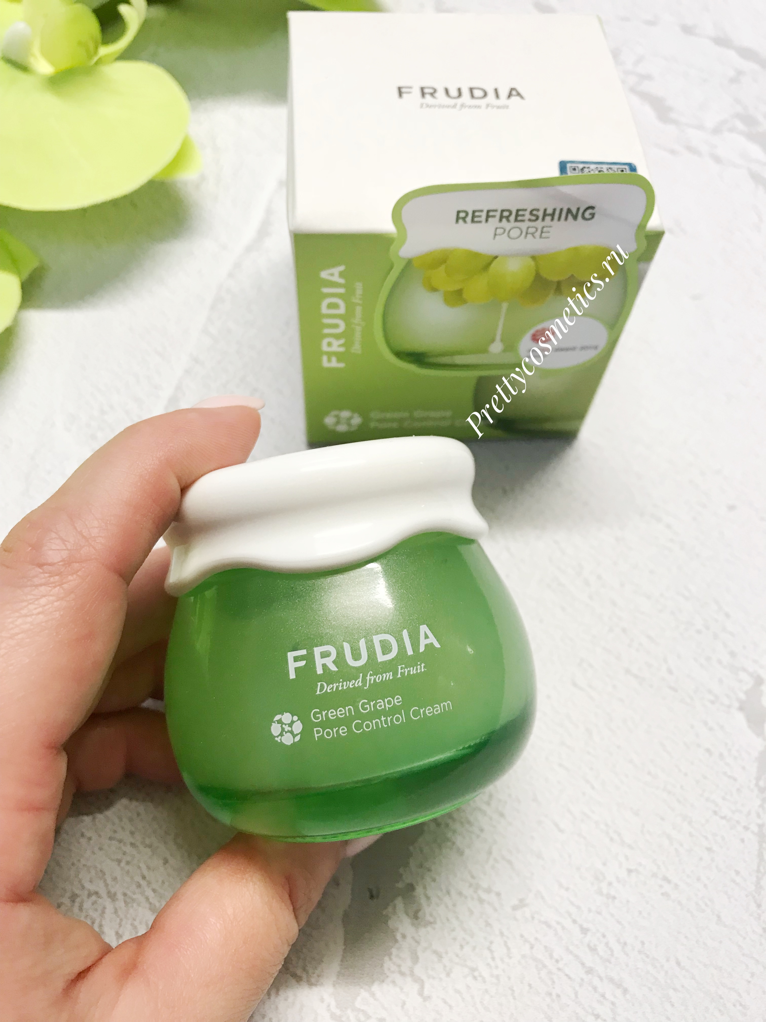 Frudia Green Grape Pore Control Cream Фрудиа Себорегулирующий крем с зеленым виноградом 55гр