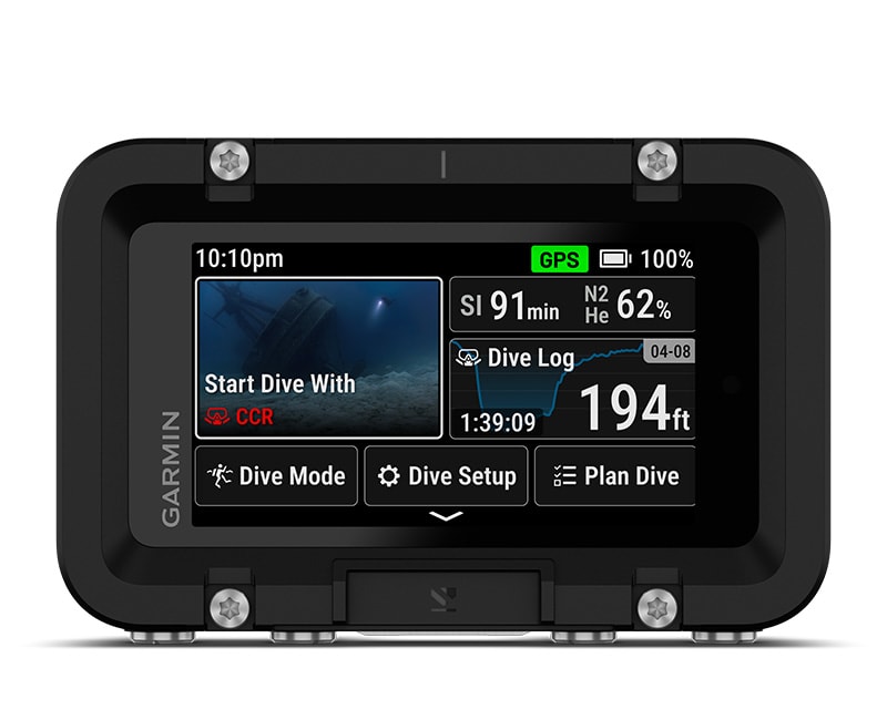 Умный подводный компьютер Garmin Descent X50i: 3-ДЮЙМОВЫЙ ЦВЕТНОЙ СЕНСОРНЫЙ ДИСПЛЕЙ