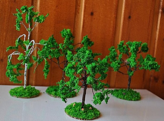 Как сделать лиственные деревья самостоятельно