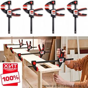 ХИТ ! Комплект 4 шт Струбцин для работы одной рукой EZS BESSEY EZS45-8-4-АМ