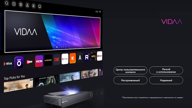 Лазерный проектор Hisense PX1H Laser Cinema