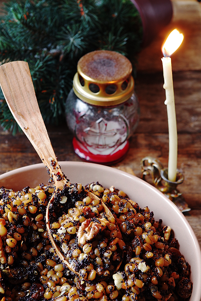 Рецепт кутьи из пшеницы на Рождество с изюмом, орехами и маком!