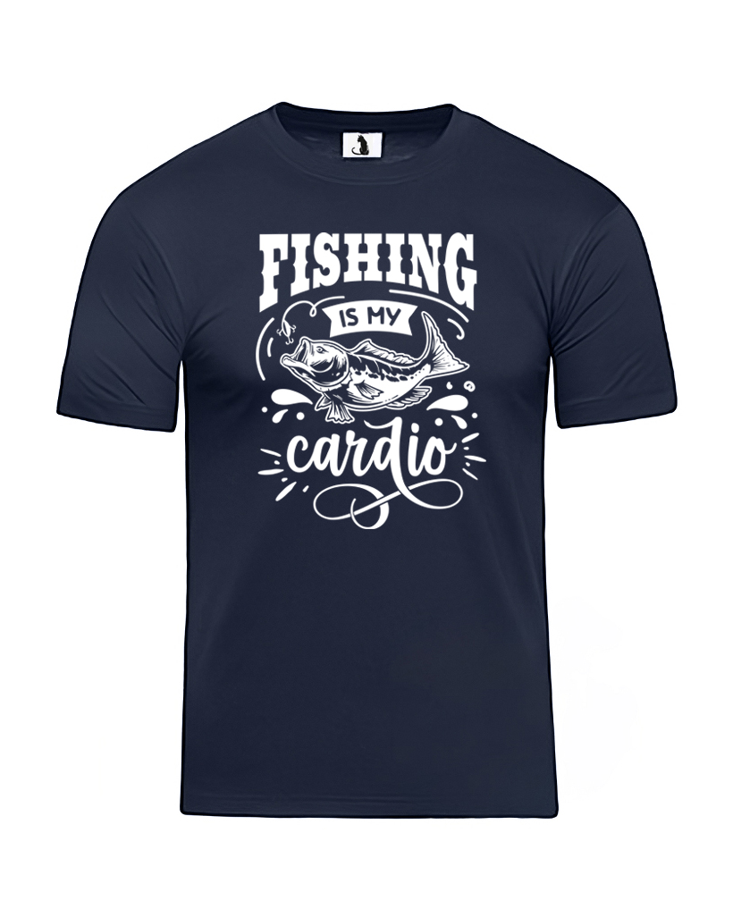 Футболка Fishing is my cardio unisex классического прямого кроя