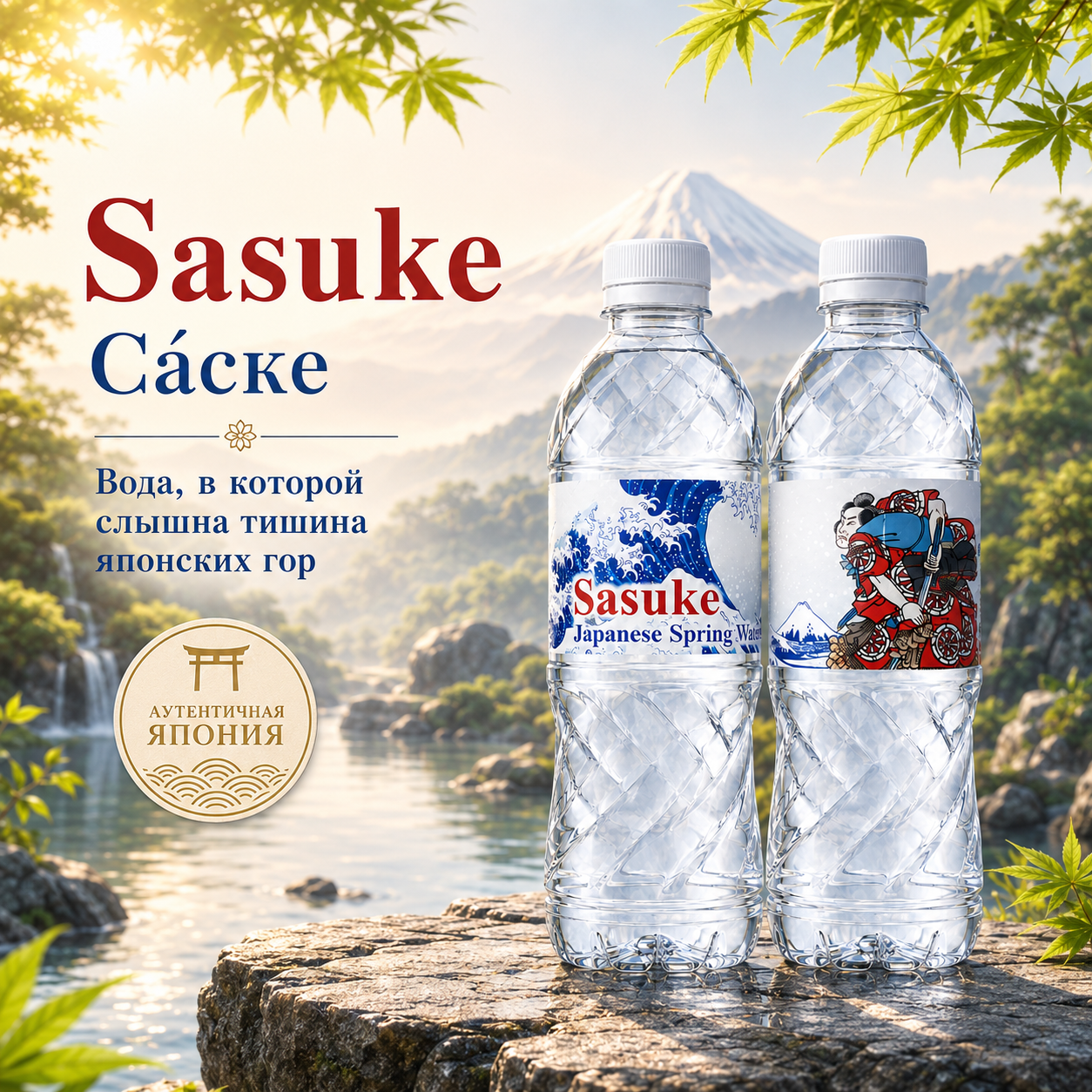Природная минеральная вода из Японии Sasuke