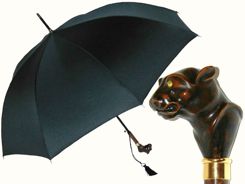 Зонт с головой тигра