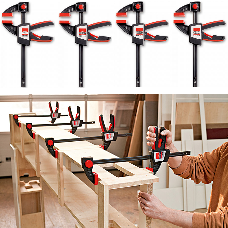 Комплект 4 шт Струбцин для работы одной рукой EZS BESSEY EZS45-8-4-АМ
