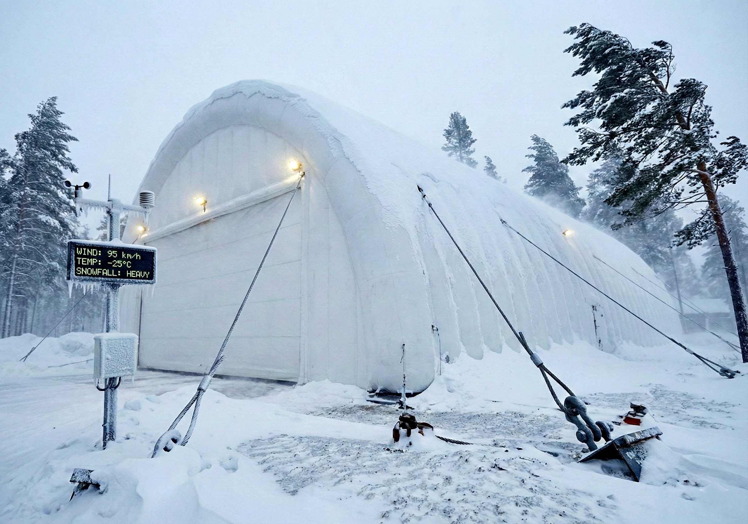 Прочность пневмоангара в сложных условиях