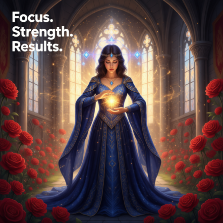 <img src="super-jump-fairy-tale-love-transformation.jpg" alt="Woman discovering inner beauty and unconditional love in enchanted castle garden, symbolizing transformation through Super Jump method">