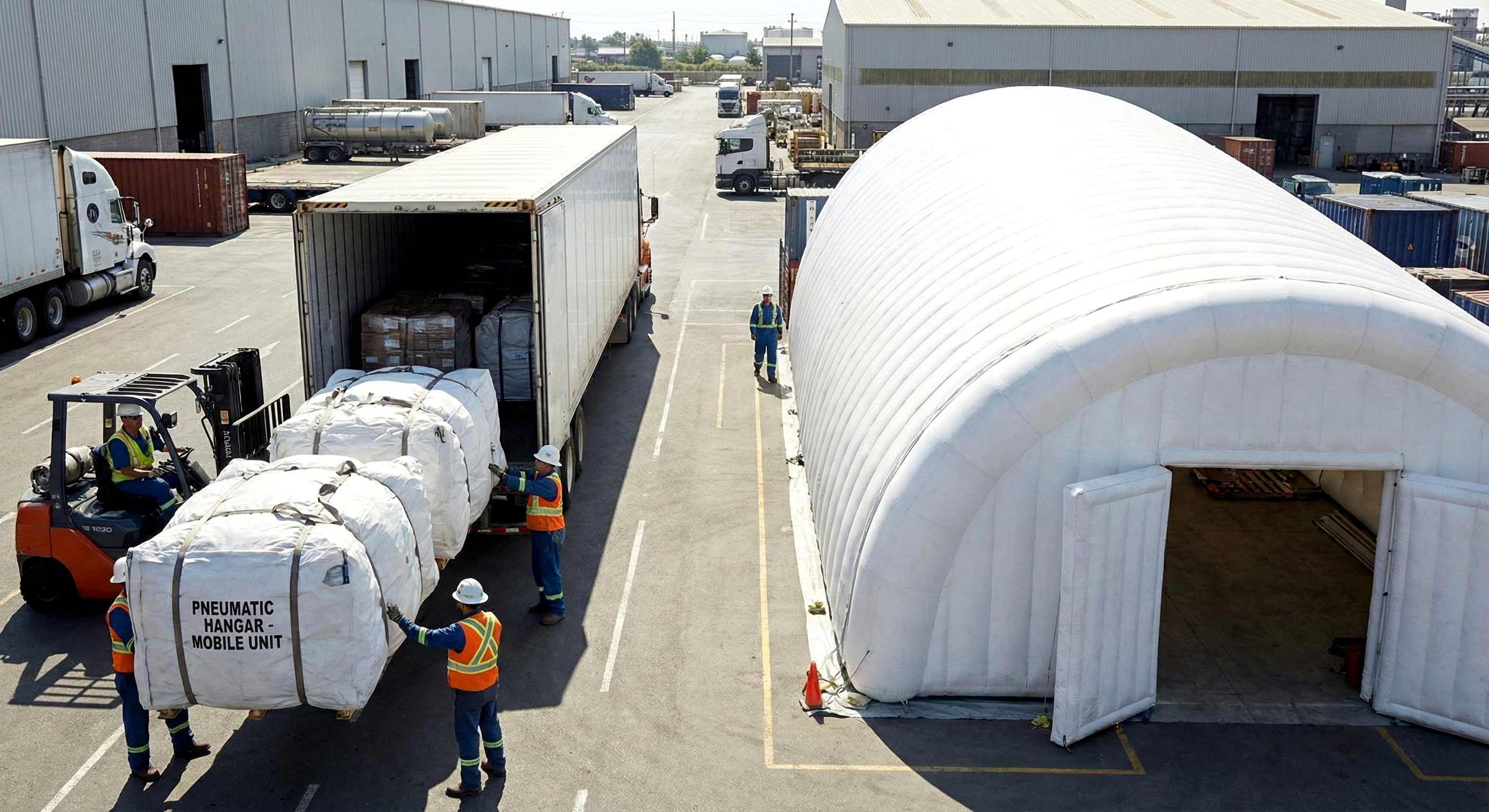 Мобильность и транспортировка пневмоангара