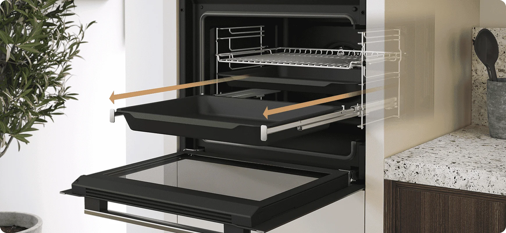 направляющие и противень духового шкафа hotpoint