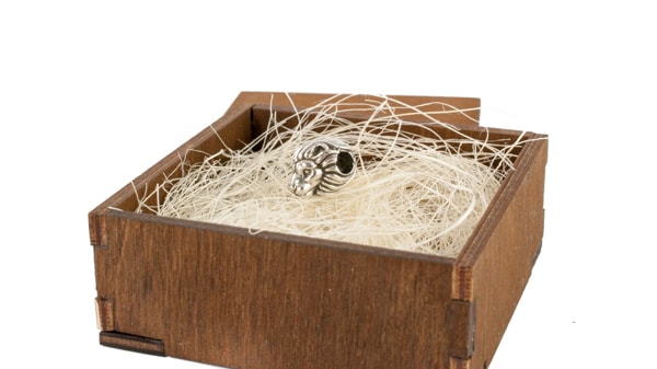 Лев серебряный шарм для браслета.