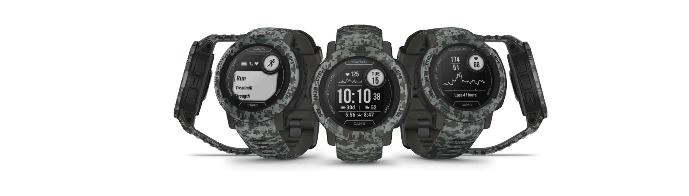 Умные часы Garmin Instinct 2 темно-серый камуфляж: официальное изображение