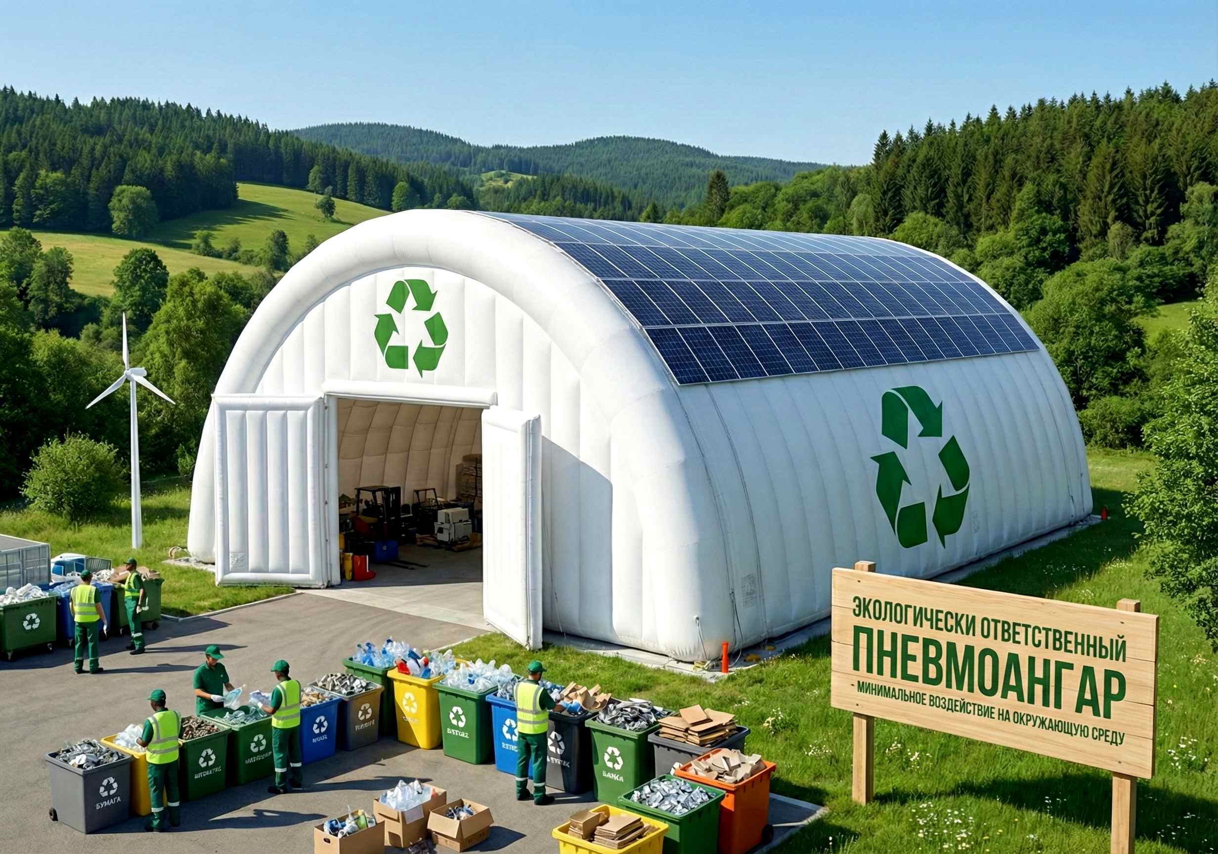 Экологичность и современность пневмоангаров