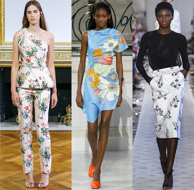 Крупные цветы- новое направление в моде