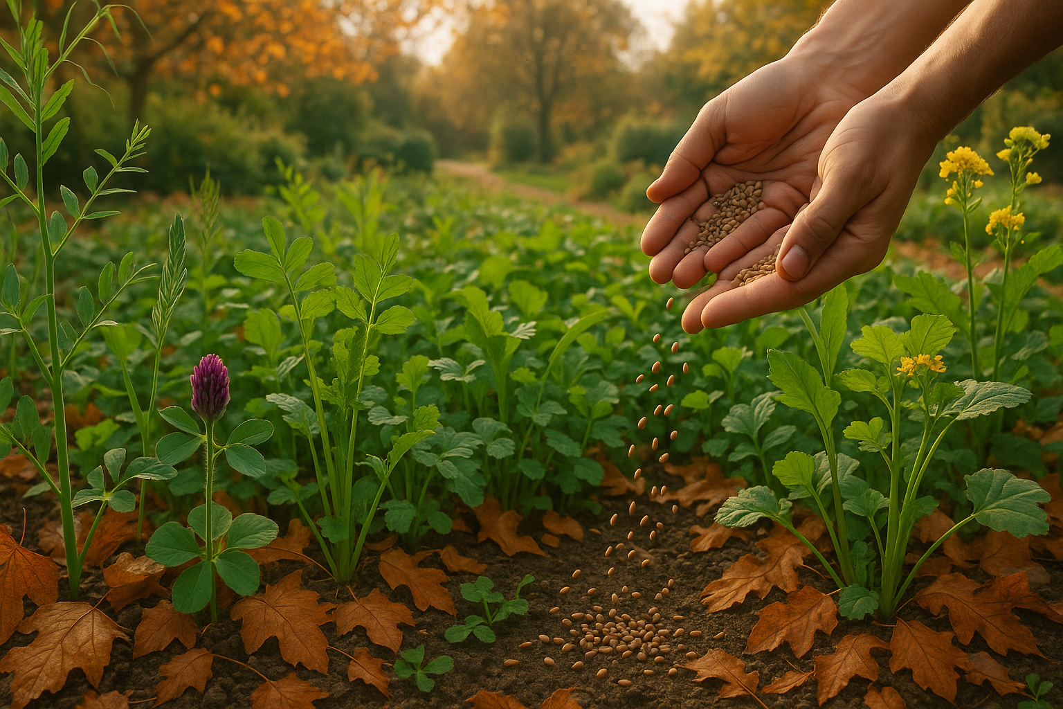 Сидераты для огорода осенью под зиму