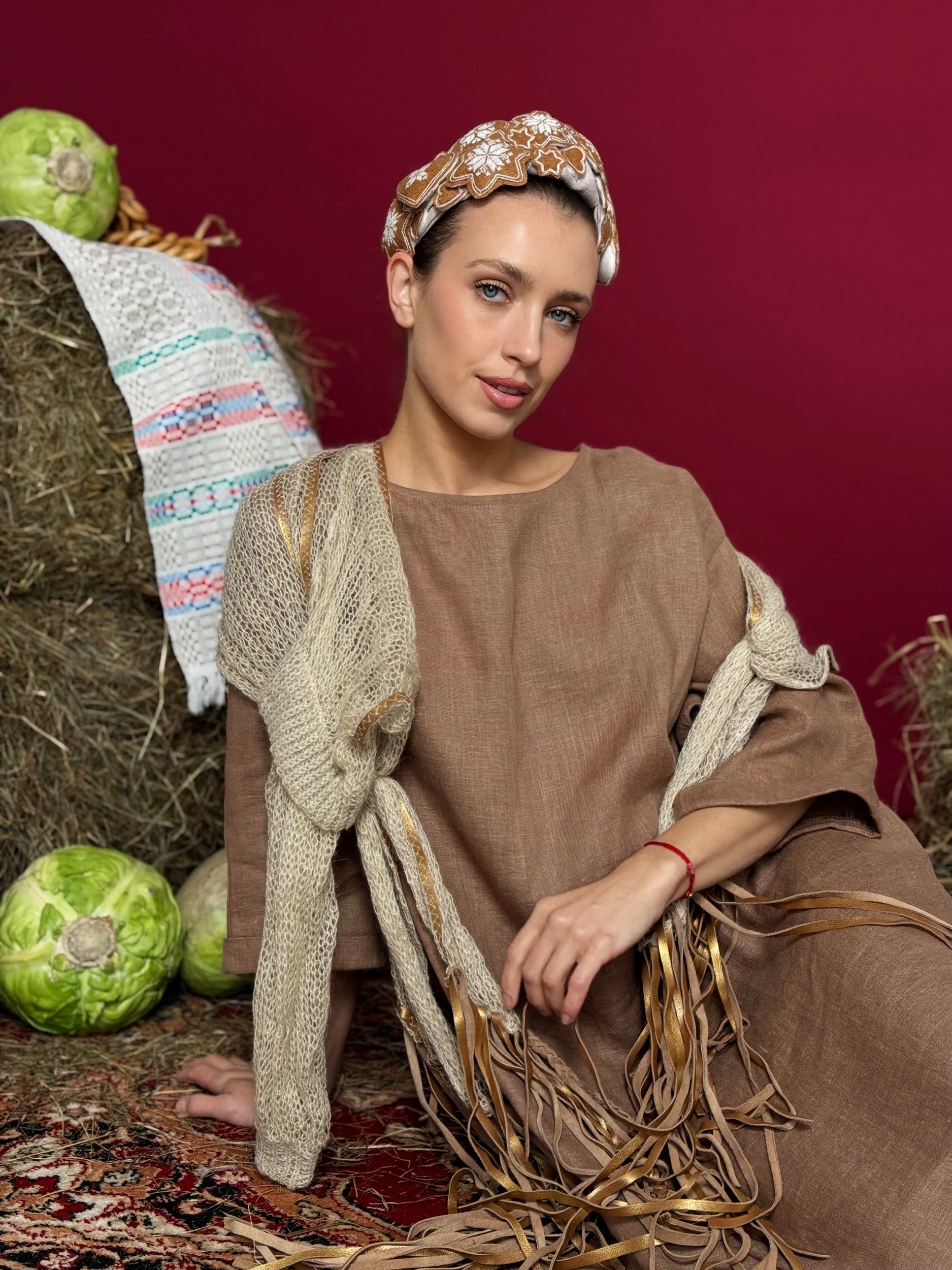 Алевтина. Платье женское льняное миди PL-42136. Linenby.by Алевтина. Платье женское льняное миди PL-42136. Linenby.by