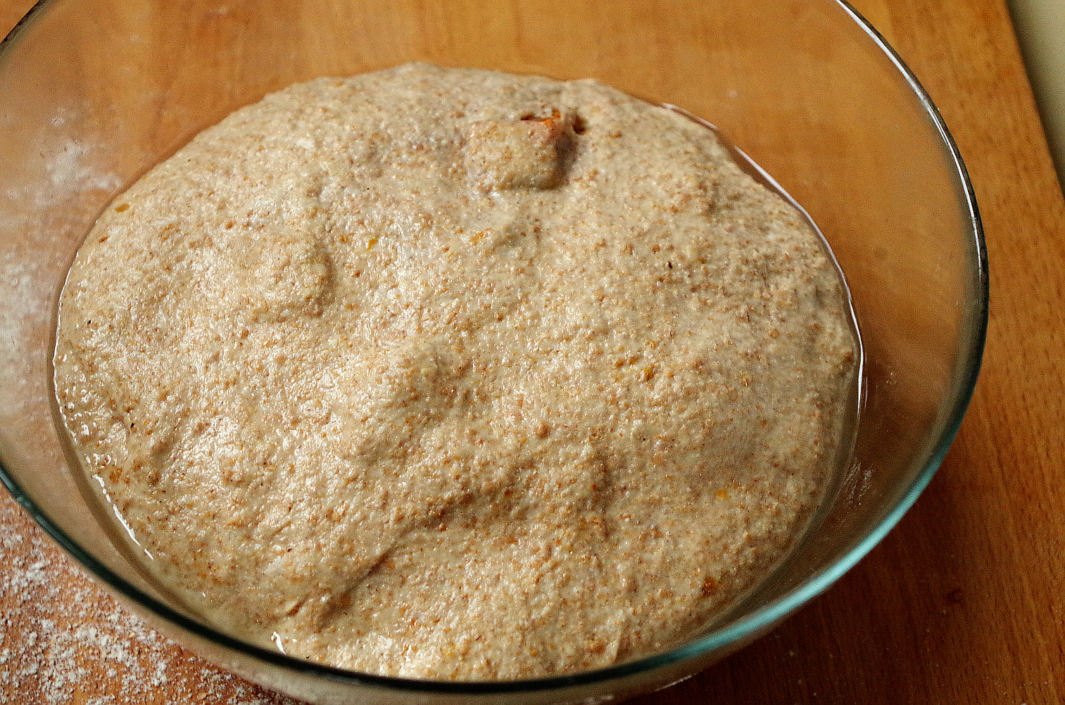 тесто в конце ферментации