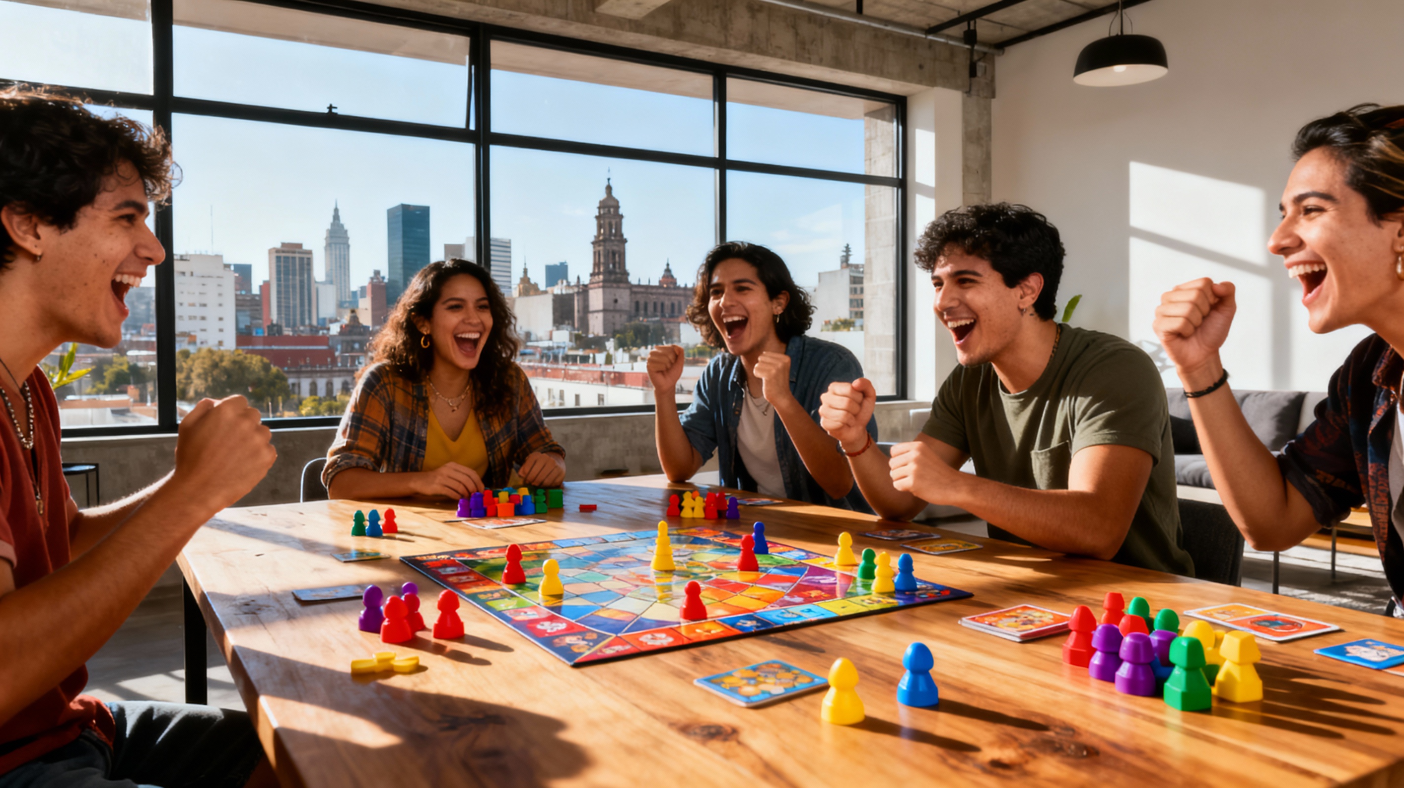 <img src="mexicocity-game-transformation.jpg" alt="Transformational game group Mexico City skyline board pieces">