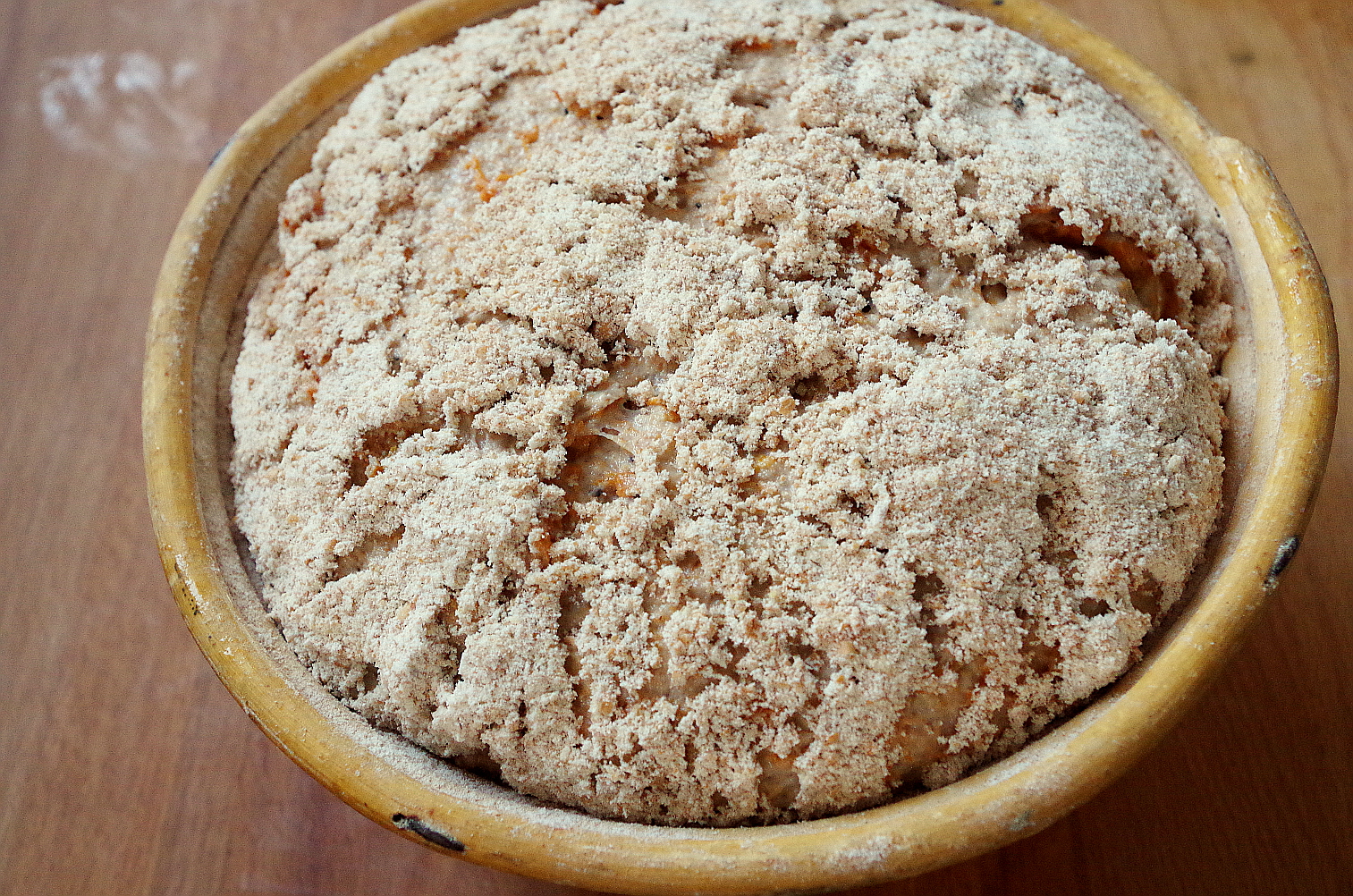 тесто в конце расстойки