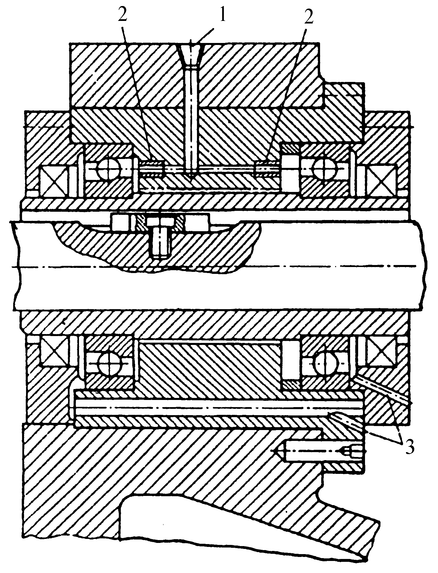 Схема подвода масляного тумана к опорам борштанги расточного агрегатного станка