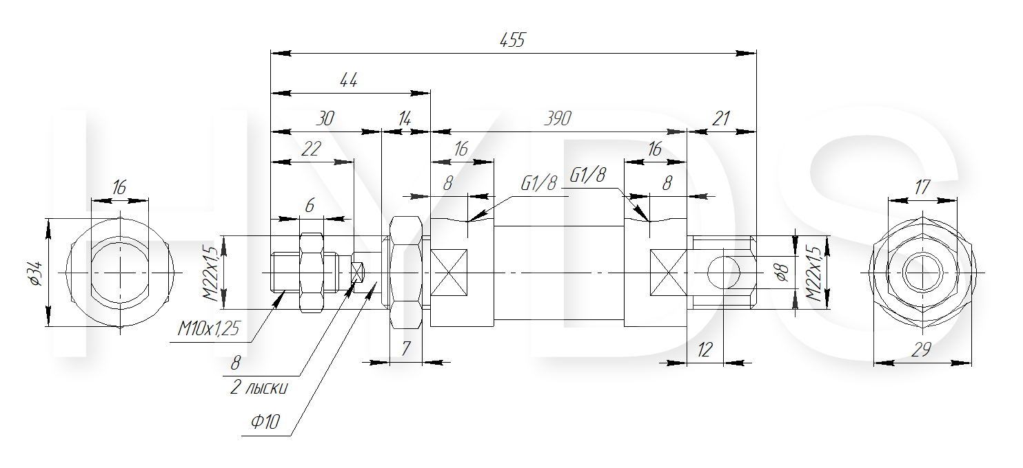 MAL 25x320-S чертеж цилиндра.png