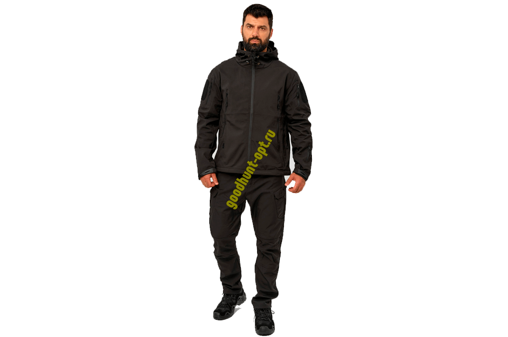 Костюм тактический Softshell Черный